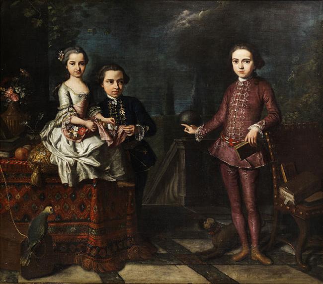 Giuseppe Bonito Portrait of three noble children Germany oil painting art